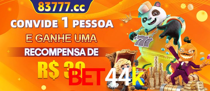 Banner institucional da bet44k sobre parceria de marcas e criação de uma marca de excelência, apresentando os mascotes de jogos populares como o Fortune Tiger.