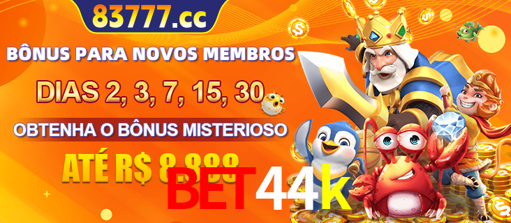 Anúncio dos benefícios para Membro VIP Sênior na plataforma bet44k, incluindo bônus promocionais, semanais e mensais, ilustrado com o personagem Fortune Tiger.